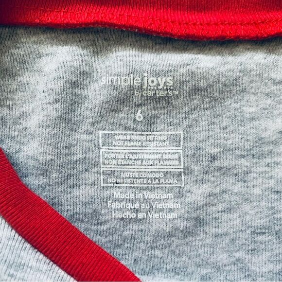 Carters Little Kid Santa's Helper Christmas PJs Snug Fit Pajamas 3-Piece Size 6y - Picture 10 of 11